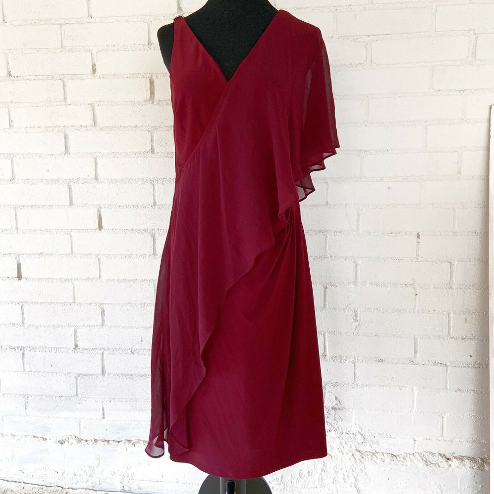 NWT Ralph Lauren Womens Dress Evening Ruffle X56 - Picture 1 of 9